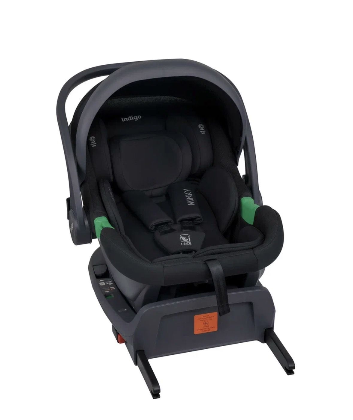 Автолюлька Indigo Minky i-size c базой 0+ (40-87см)