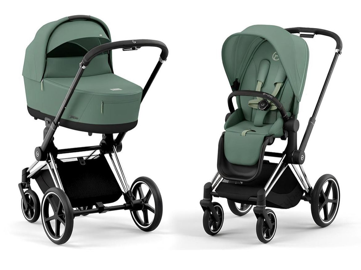 Коляска Cybex Priam IV шасси Chrome Brown 2в1 №3