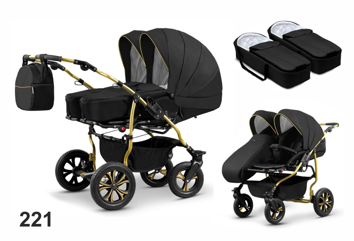 Коляска для двойни Mikado Duet Lux 221-227 Коляска для двойни Mikado Duet Lux 221-227