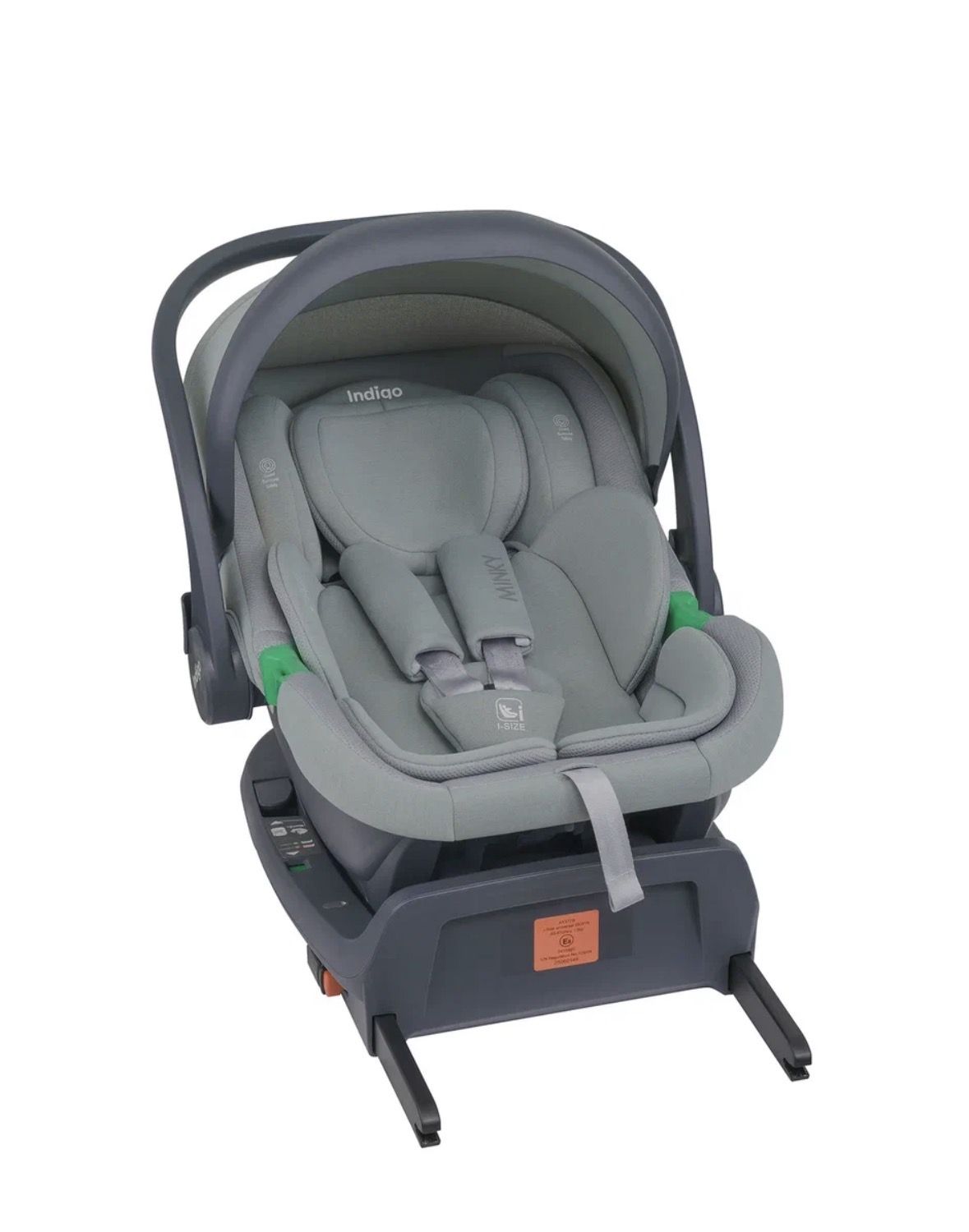 Автолюлька Indigo Minky i-size c базой 0+ (40-87см) №4