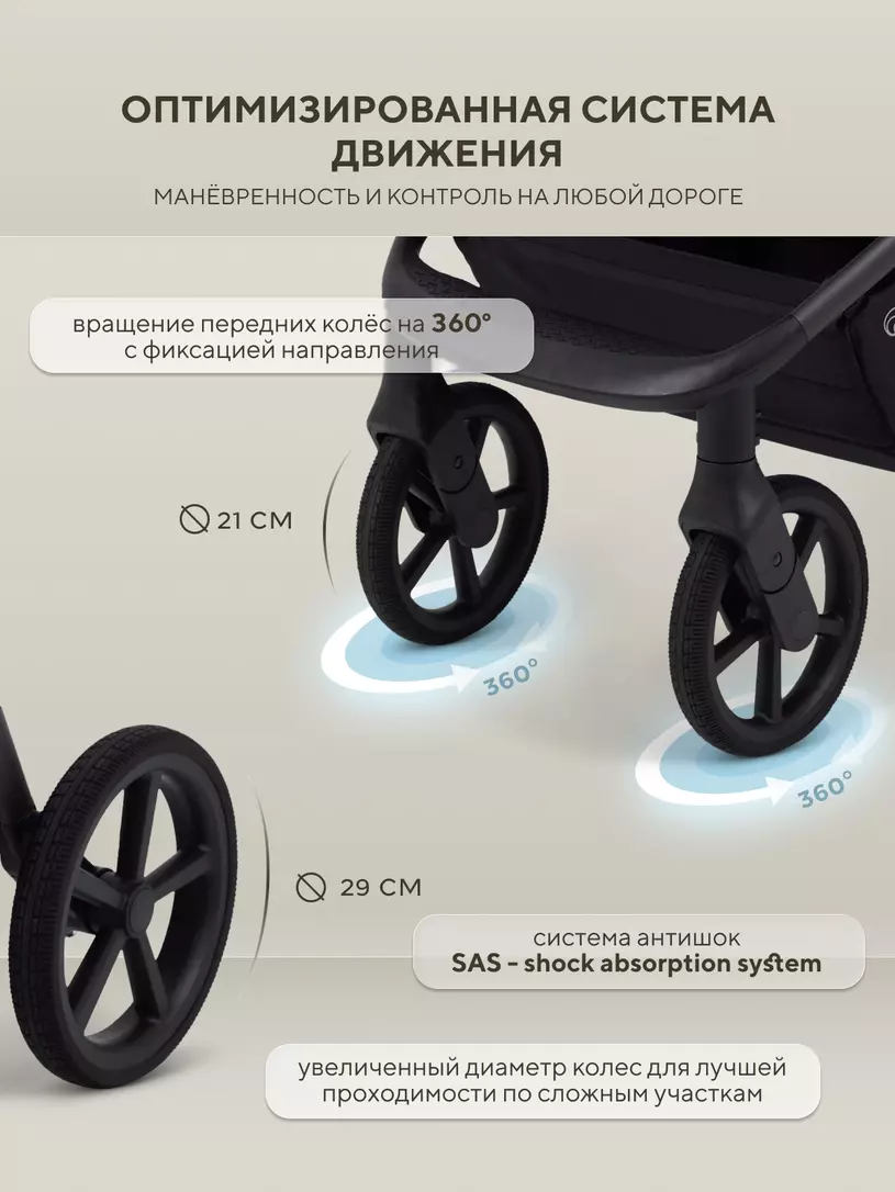 Коляска 2в1 Rant Flex Soft Therm Shine Brown  №17