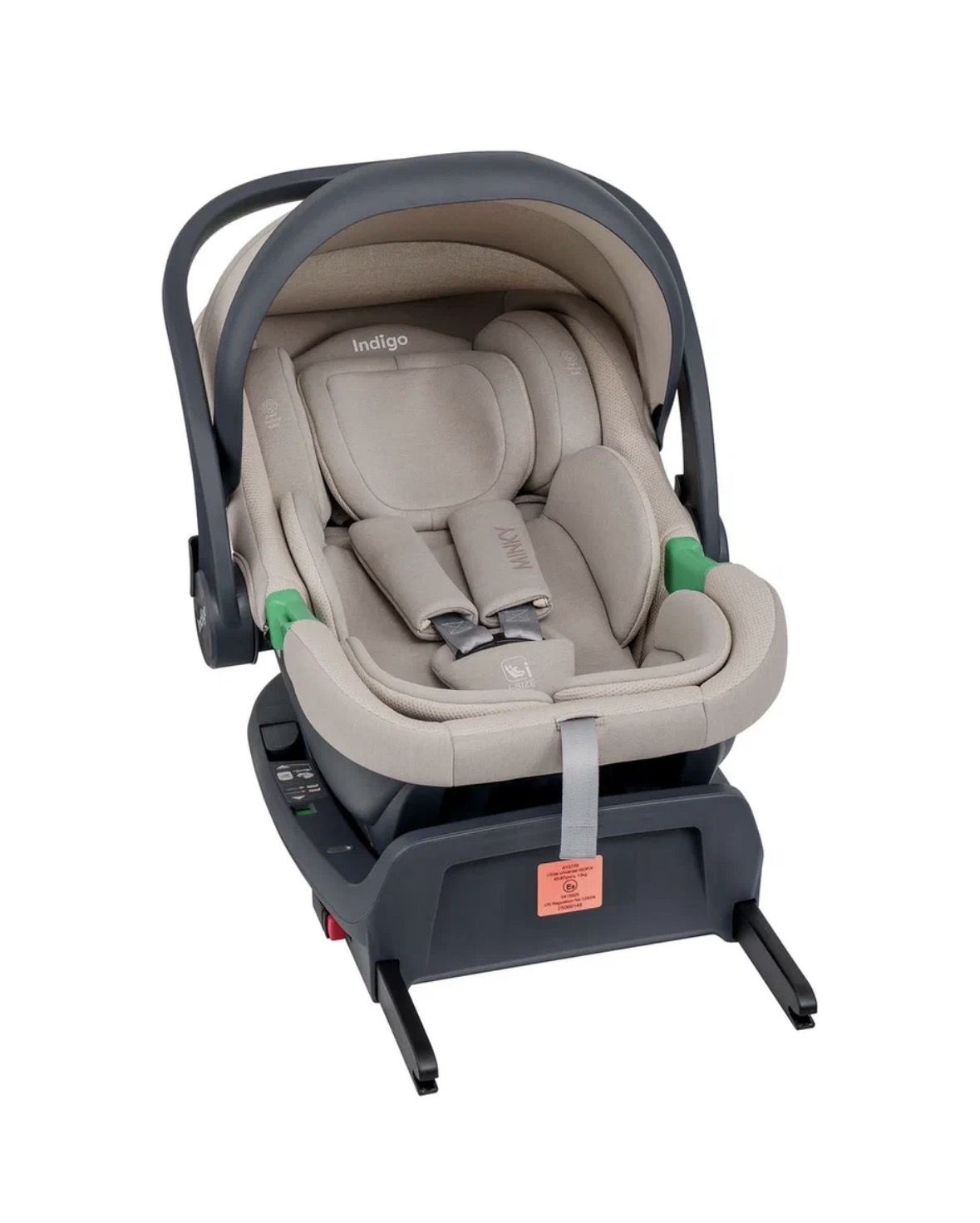Автолюлька Indigo Minky i-size c базой 0+ (40-87см) №3