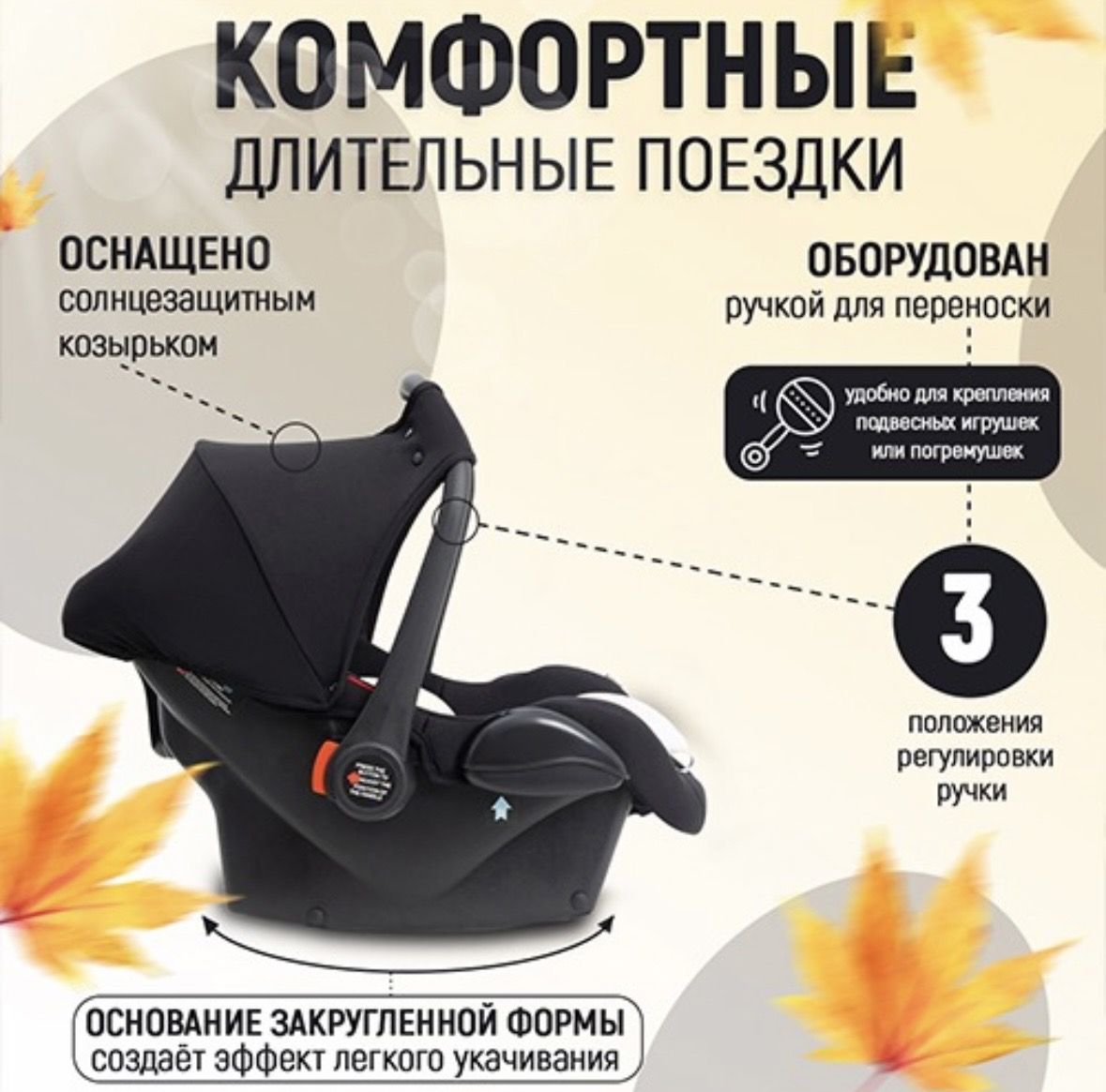 Автолюлька Agex Simle Black 0-13кг №7