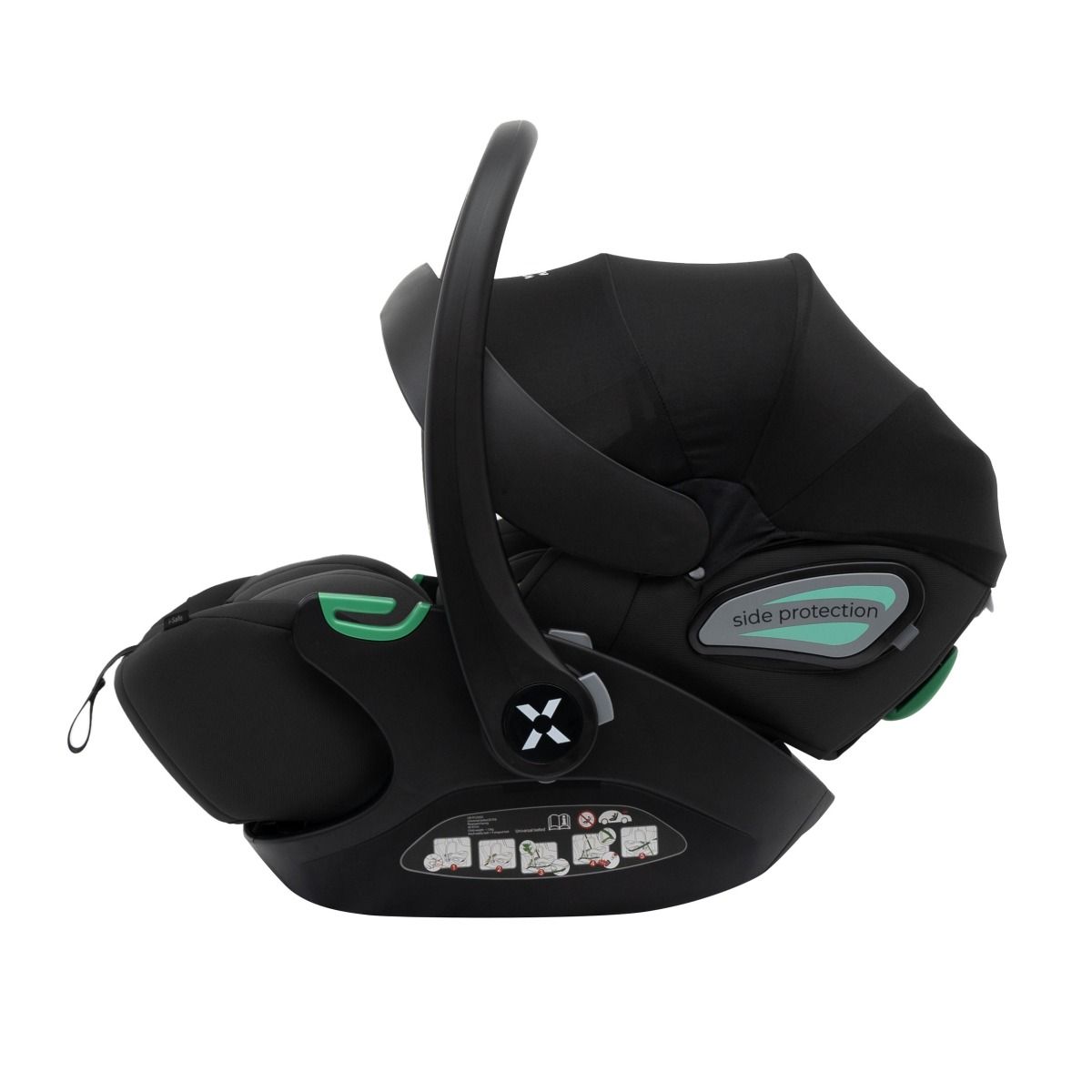 Автолюлька Agex i-Safe Black (0-13 кг) №7