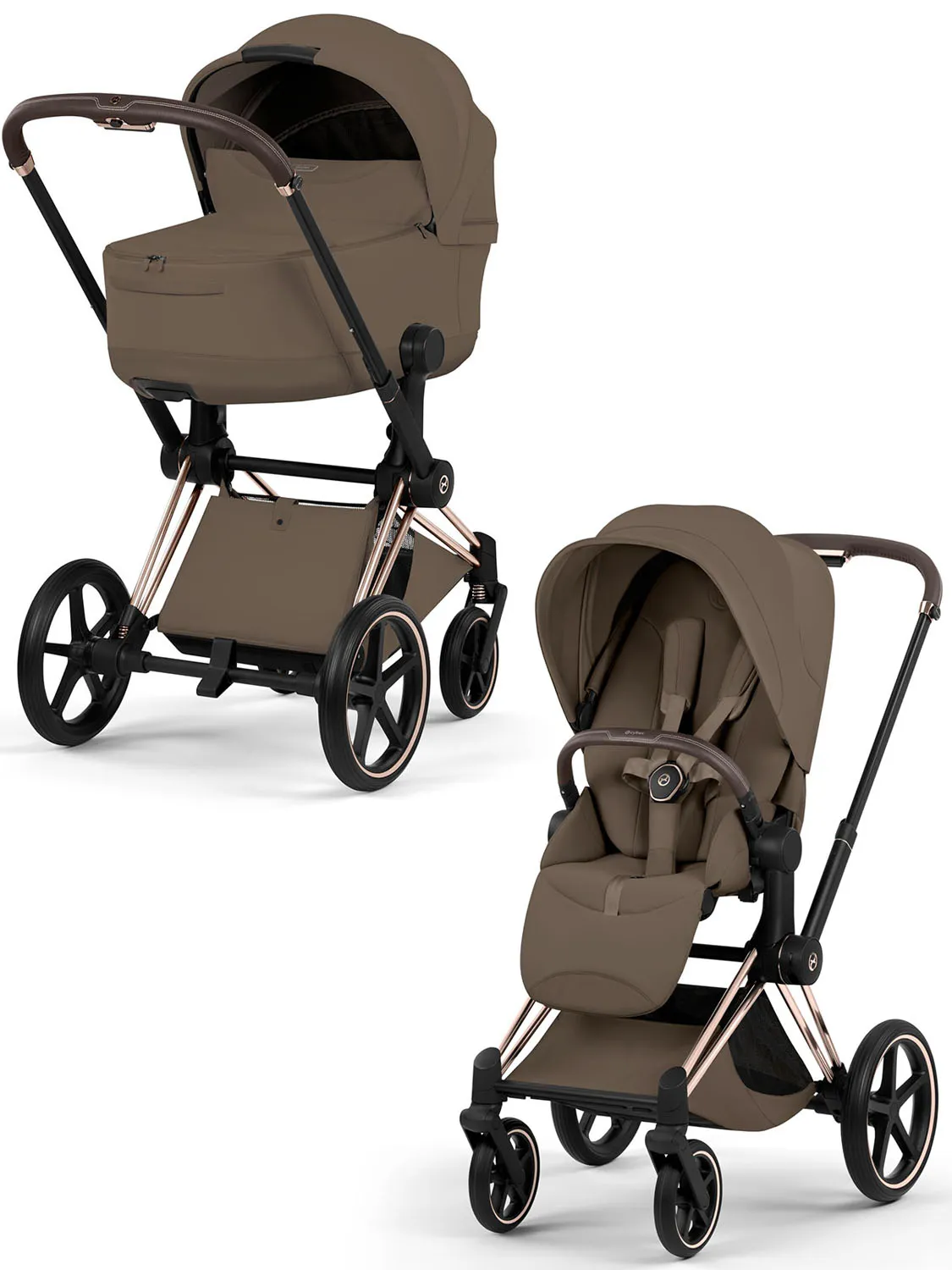 Коляска Cybex Priam 5 Style шасси Rosegold 2в1 №5