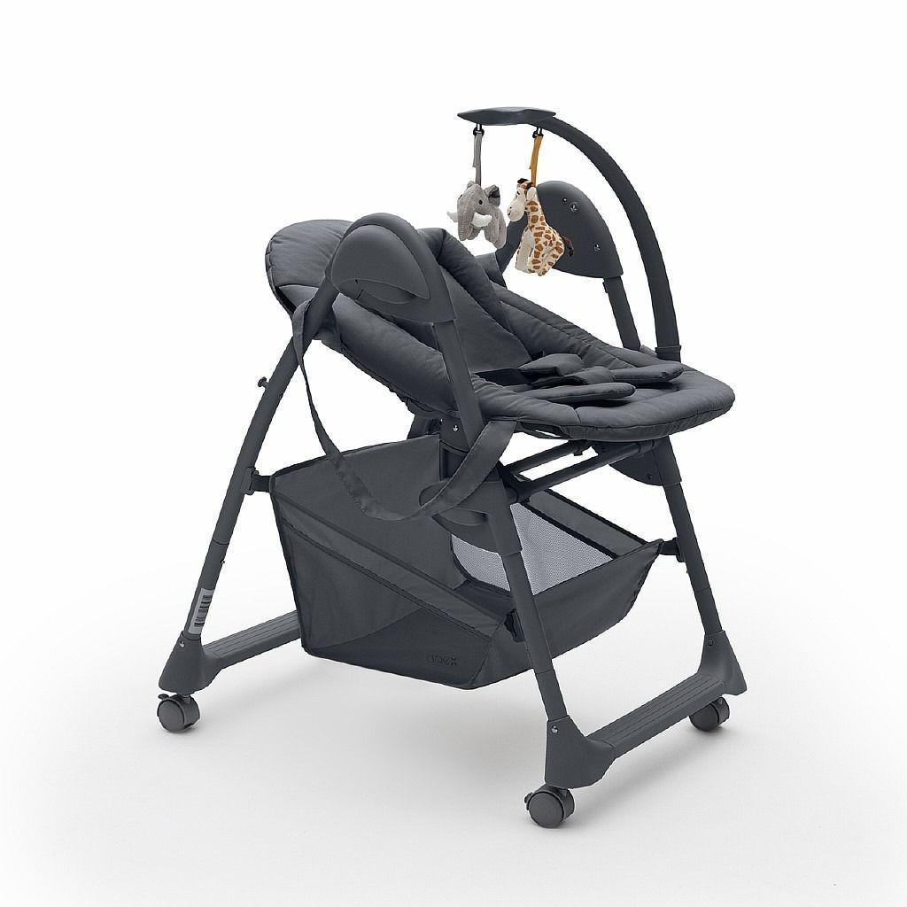 Стульчик для кормления Agex Seat’n Sleep Dark Grey 3в1 №5