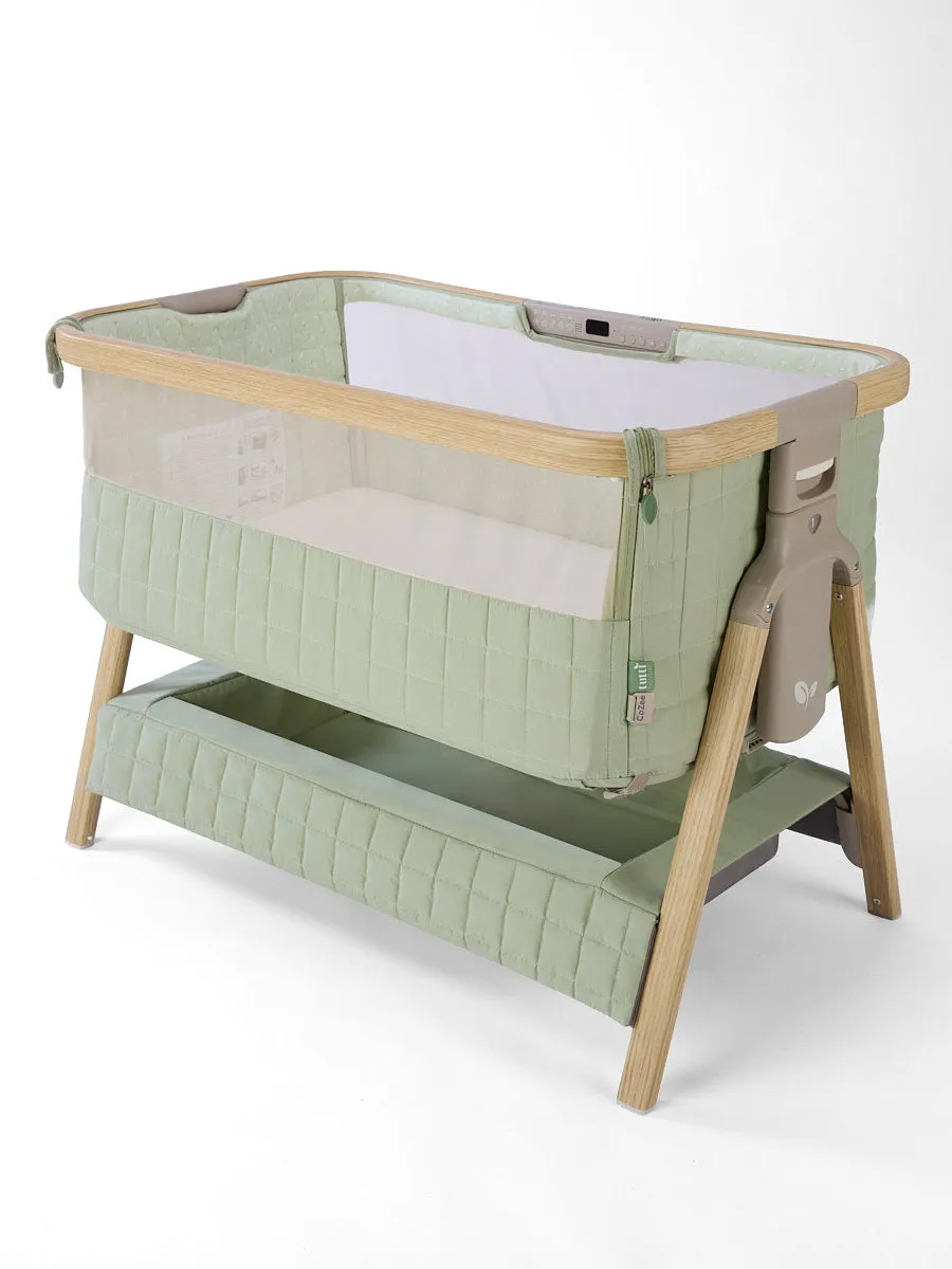 Приставная колыбель Tutti Bambini CoZee Sense c колесами, со звуком и светом