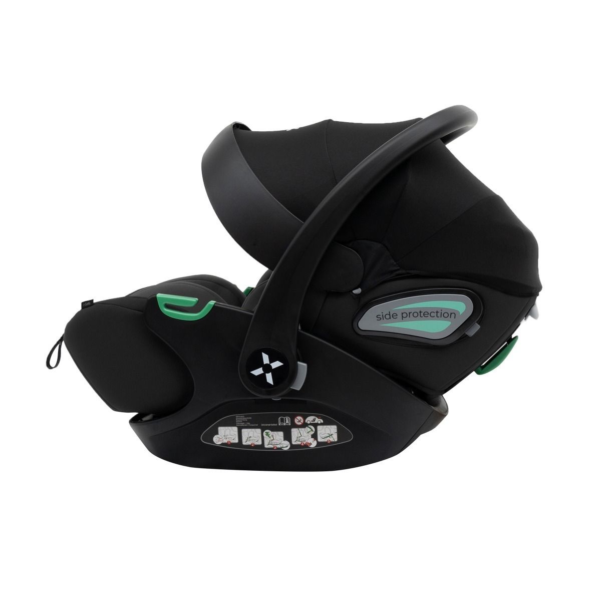 Автолюлька Agex i-Safe Black (0-13 кг) №5