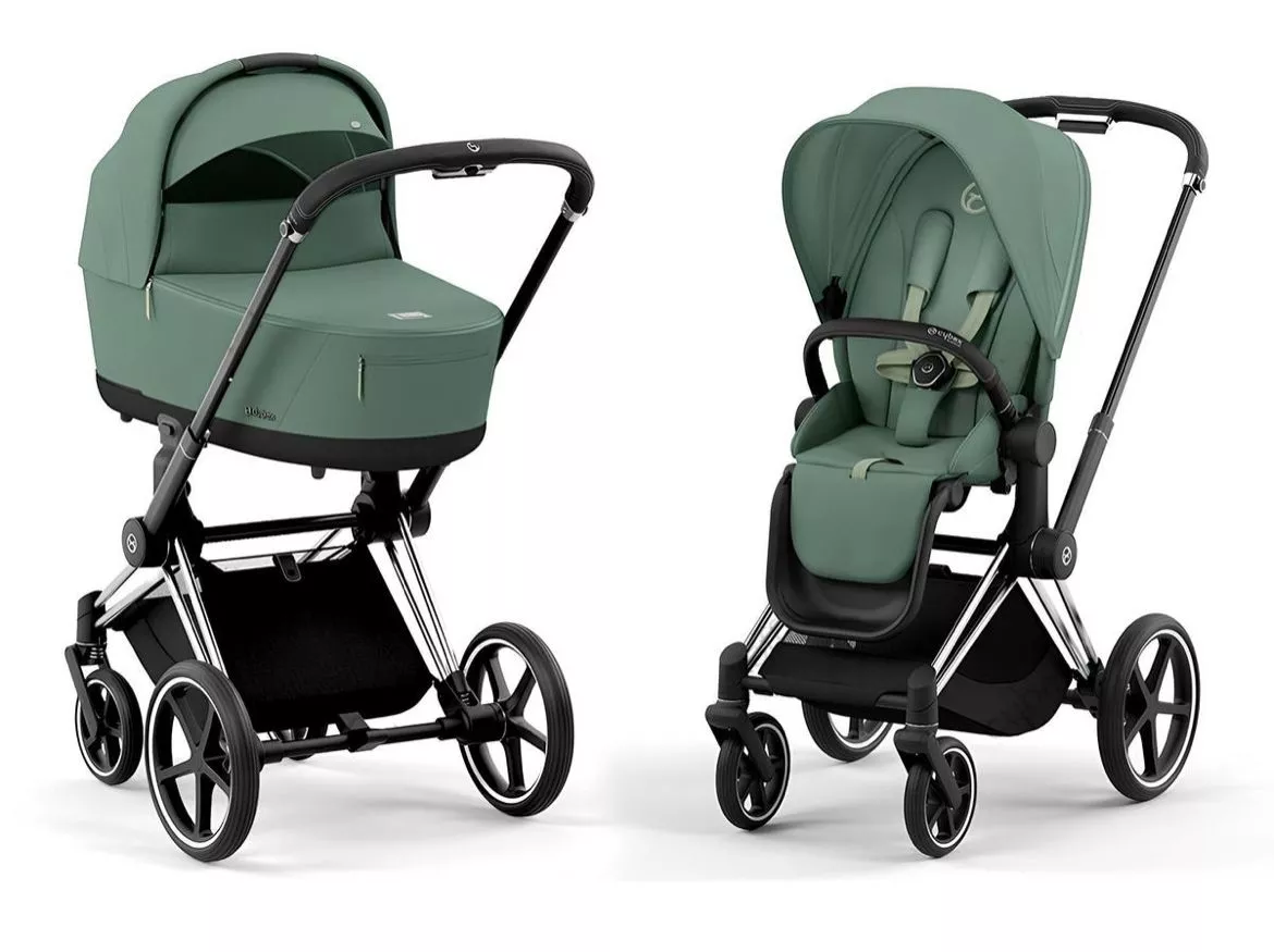 Коляска Cybex Priam IV шасси Chrome Brown 2в1 №3