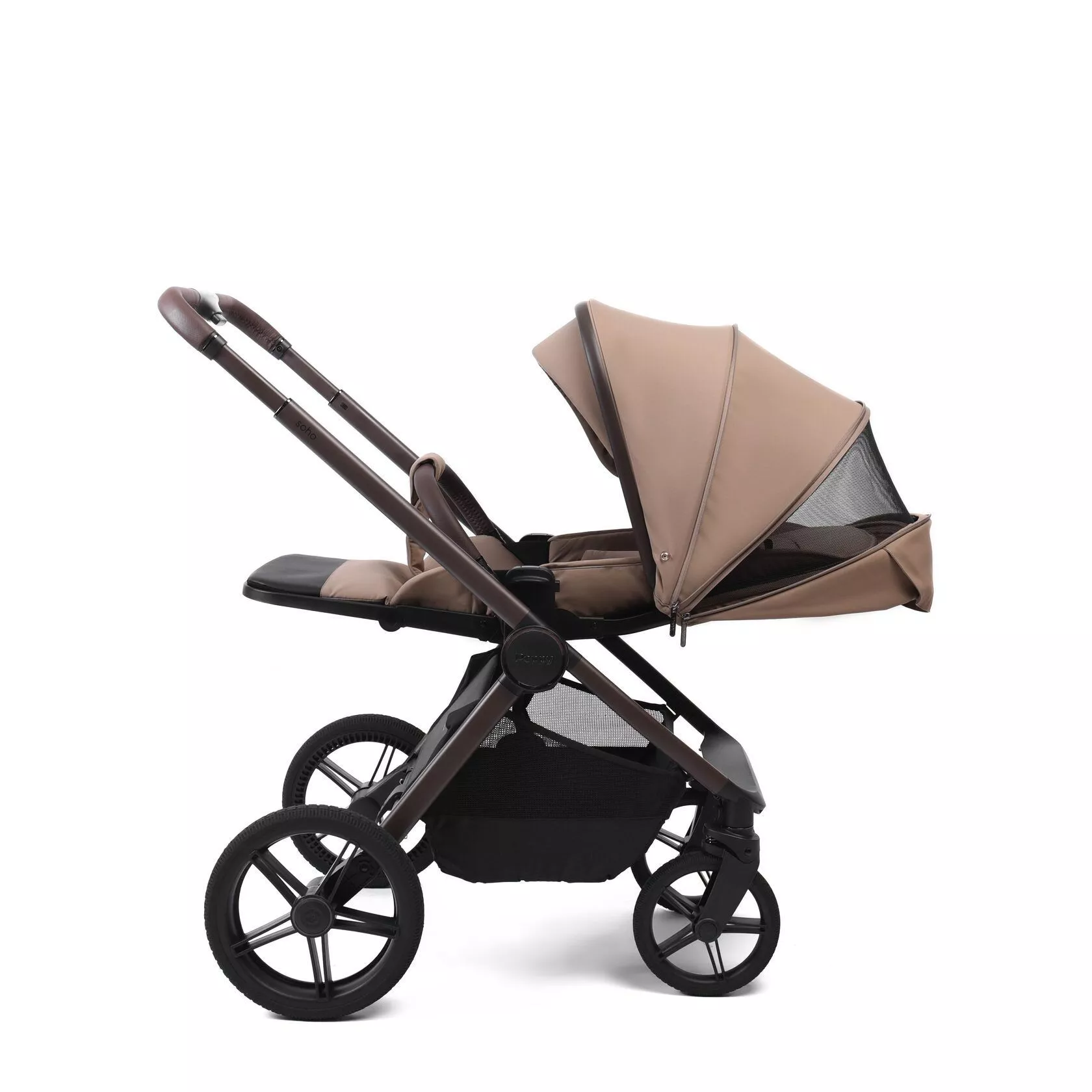 Коляска Peppy Soho Sand/Cappucchino/Brown 2в1 №21
