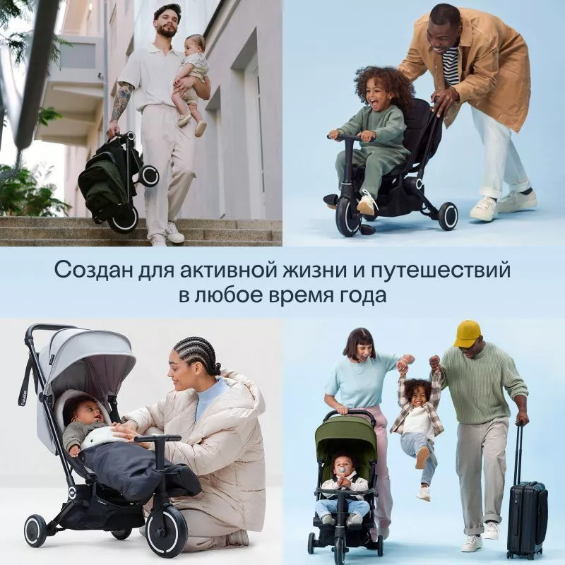 Трехколесный складной велосипед-коляска SmarTrike Traveler №17