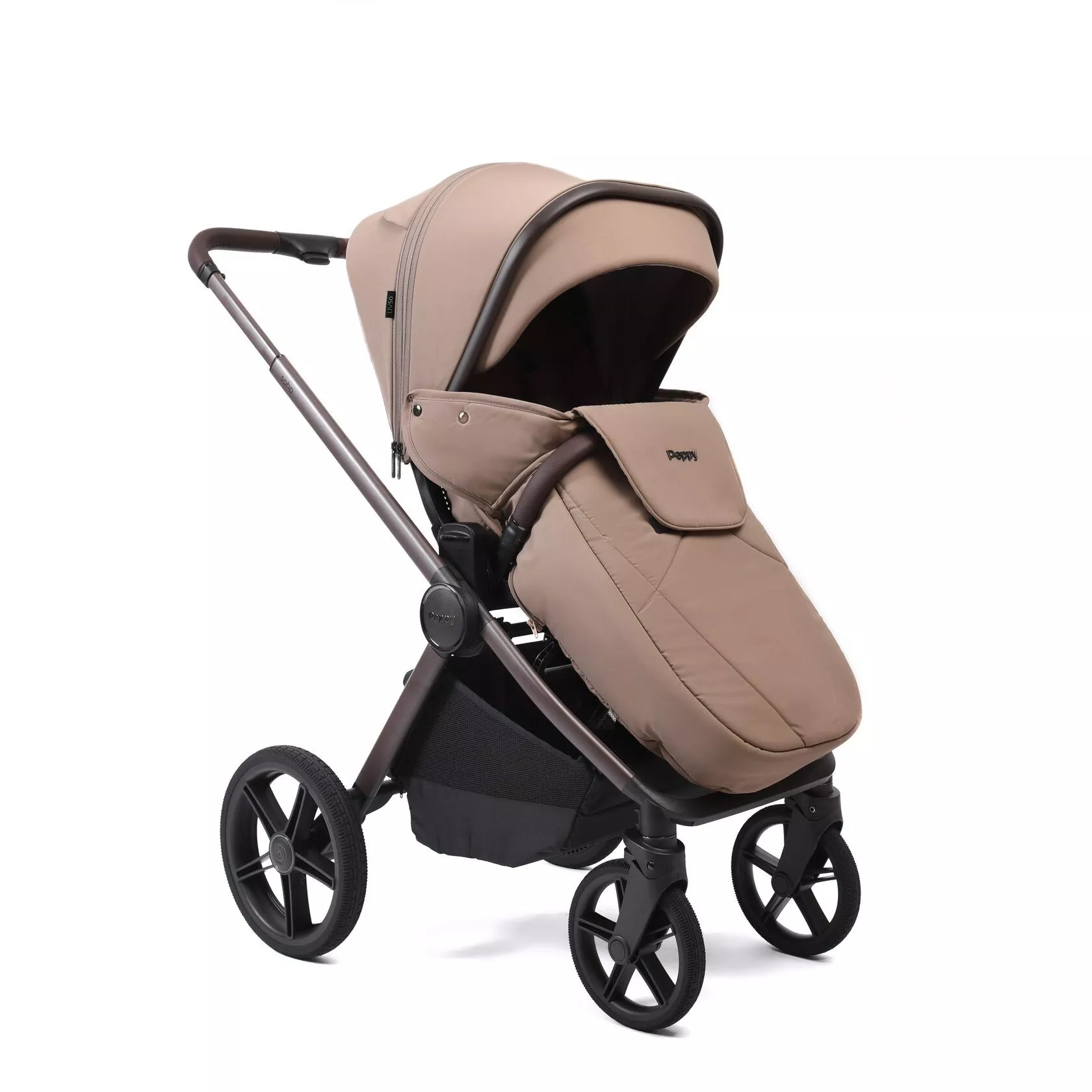 Коляска Peppy Soho Sand/Cappucchino/Brown 2в1 №17