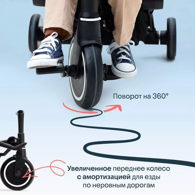 Трехколесный складной велосипед-коляска SmarTrike Traveler №12