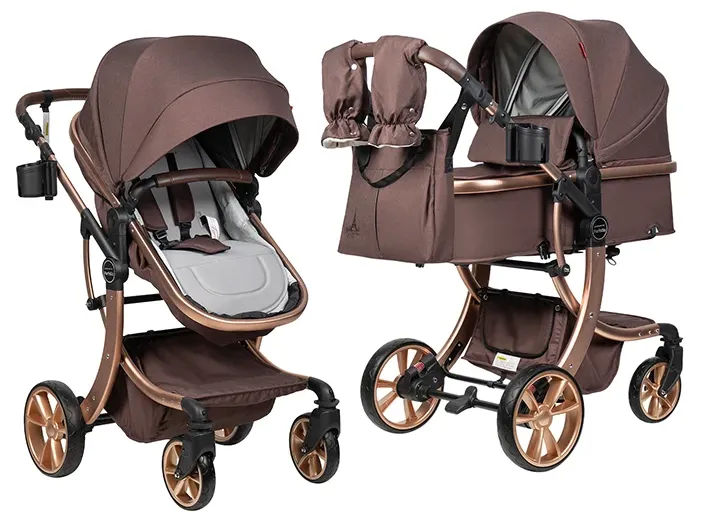 Коляска Farfello Aimile Original New Gold 2в1