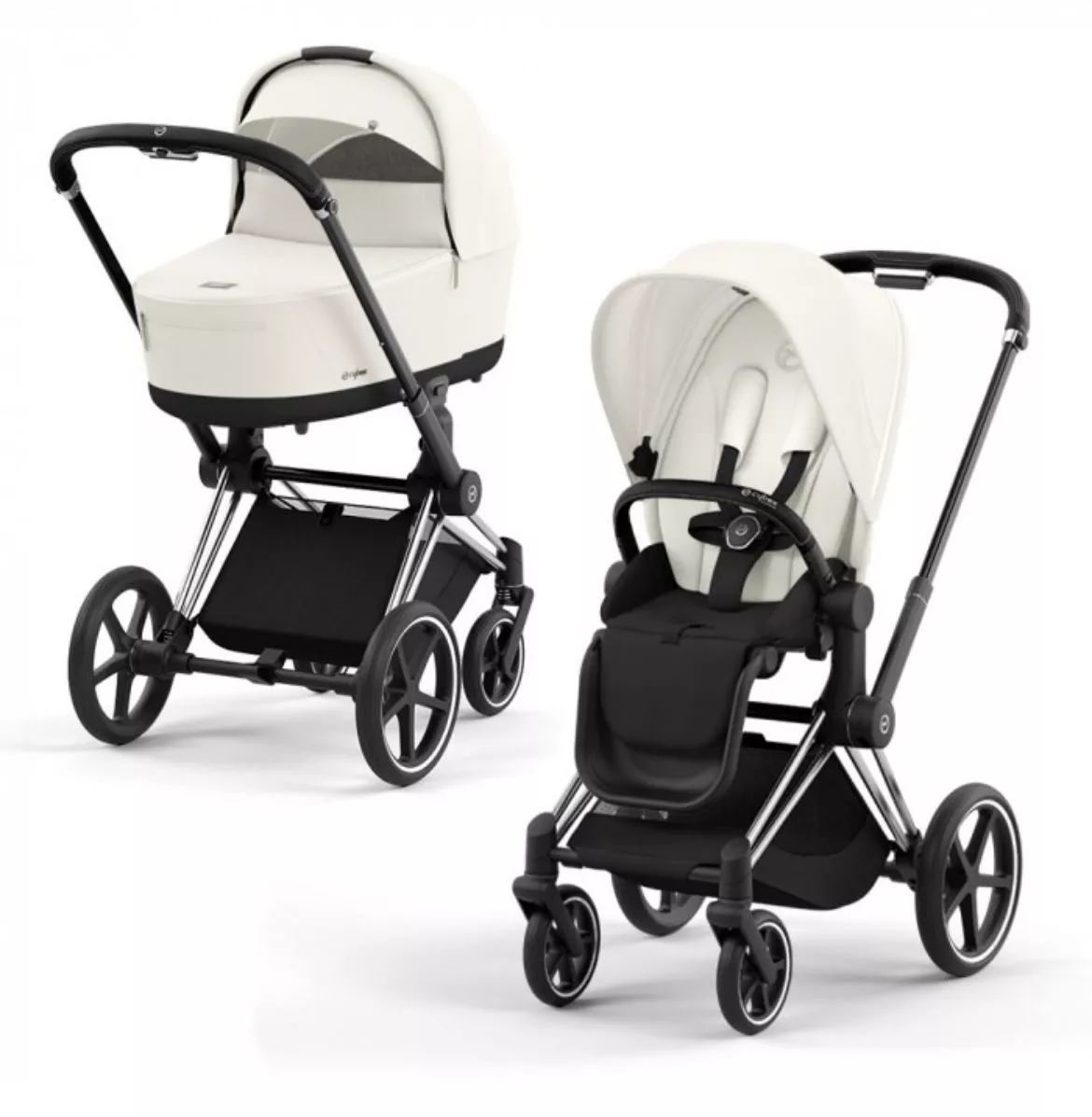Коляска Cybex Priam IV шасси Chrome Brown 2в1