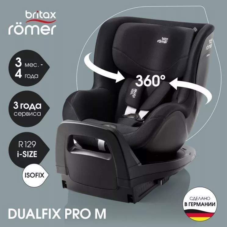 Автокресло Britax Roemer Dualfix Pro M Classic 0-18кг №4