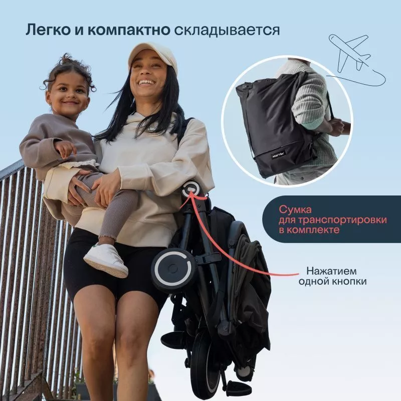Трехколесный складной велосипед-коляска SmarTrike Traveler №10